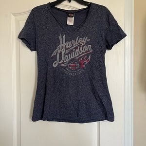 Harley Davidson logo tee shirt biker moto classic